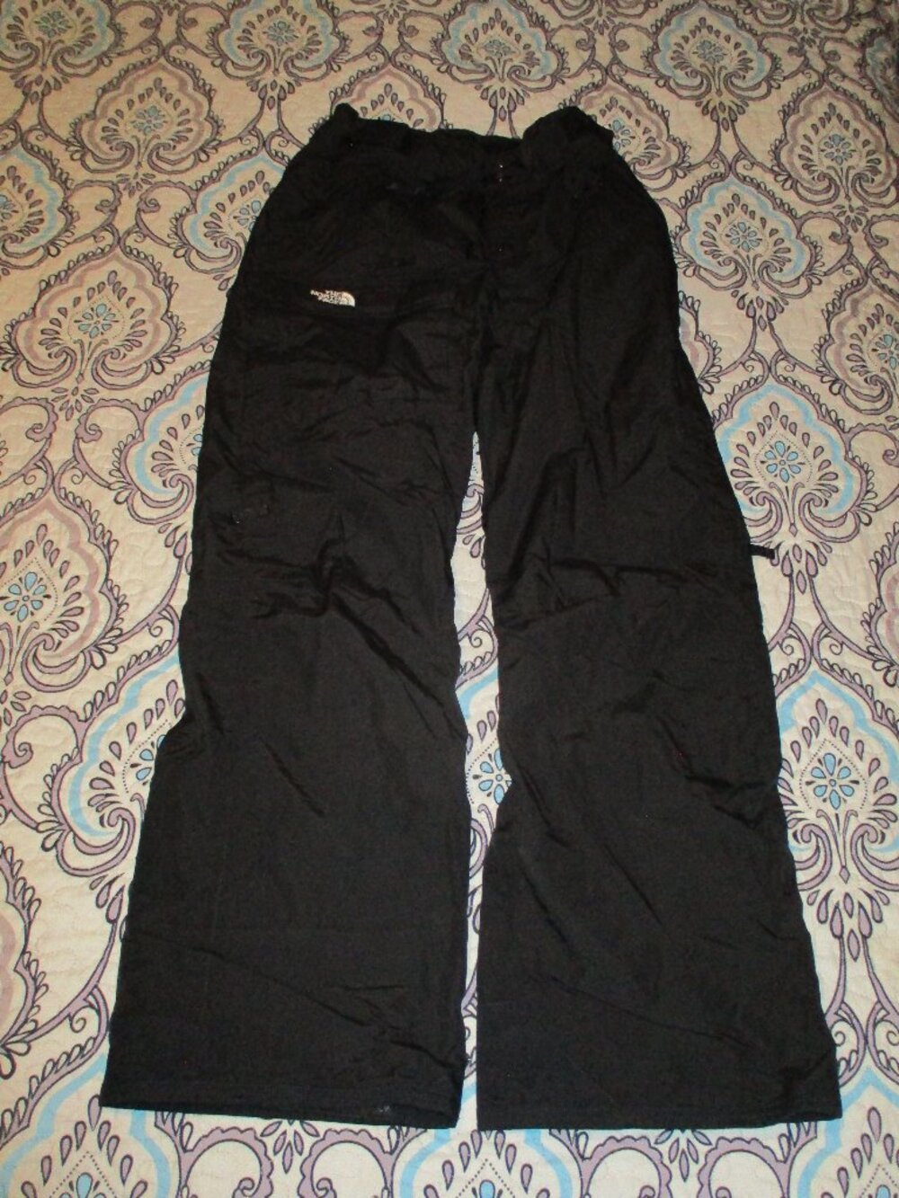 North Face Snow Pants Womens Med Black Ski Bibs Snowsuit Snowboard Winter Suit